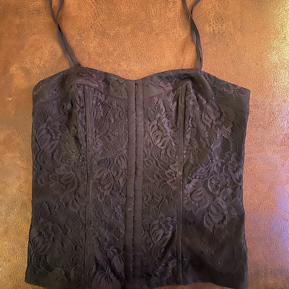 Express lace corset top